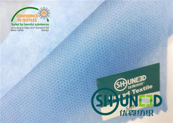 Blue PP Spunbond Non Woven Fabric Medical Filed 100% Polypropylene